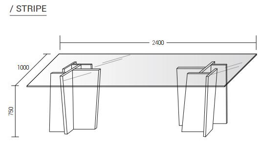 Stripe table cm